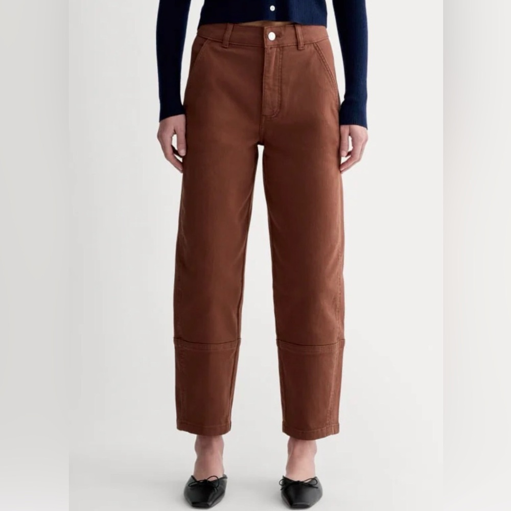 Everlane Cropped Jeans in Rich Brown